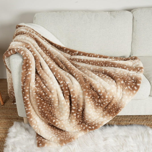 Élise Faux Fur Throw