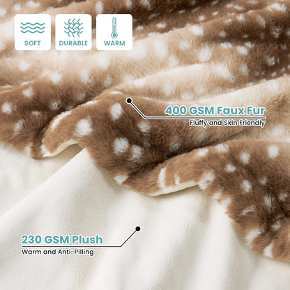 Élise Faux Fur Throw